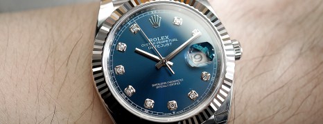 Rolex Datejust 41 Jubilee White Gold Bezel Blue Dial Diamond 41 mm Ref.126334 (NEW THAI AD 01/2020)
