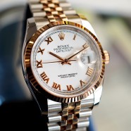 Rolex Datejust 2K Pink Gold 18K White Roman Dial Jubilee 36 mm REF.116231 (THAI AD 07/2016)