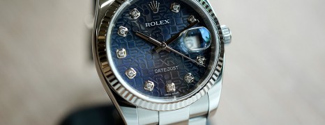 Rolex Datejust Blue Com Diamond Dial 36 mm Ref.116234 (04/2015)