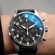 NEW!! IWC Pilot’s Watch 377709 Automatic Chronograph Black Dial 43 mm (New Thai AD 09/2019)