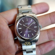 Rolex Oyster Perpetual Purple Dial 34 mm REF.114200 (Thai AD 05/2018)