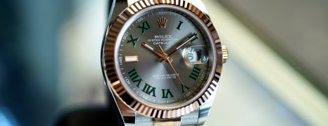 NEW!! Rolex Datejust 41 Everose Rolesor Slate Grey Roman (Wimbledon) Dial 41 mm Ref.126331 (New 02/2021)
