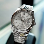 NEW!! Rolex Datejust 41 WhiteGold Bezel Silver Dial 41 mm Ref.126334 (NEW Card Thai AD 12/2020)