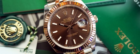 NEW!!! Rolex Datejust 41 Jubilee Twotone Rosegold Chocolate Dial 41 mm Ref.126331 (Thai AD NEW CARD 01/2021)