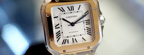 NEW!! Cartier Santos 100 Medium Yellow Gold&Steel Medium Size 35.1 mm Ref.W2SA0016 (New Thai AD 06/2021)