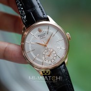 Rolex Cellini Everose Gold Dual Time Silver Dial 39 mm Ref. 50525 (04/2017)