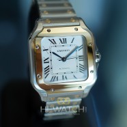 NEW!! Cartier Santos 100 Medium Yellow Gold&Steel Medium Size 35.1 mm Ref.W2SA0016 (New Thai AD 11/2021)