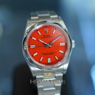 Rolex Oyster Perpetual Coral Red Dial 36 mm REF.126000 (06/2021)