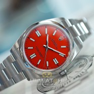 Rolex Oyster Perpetual Coral Red Dial 41 mm REF.124300 (06/2021)