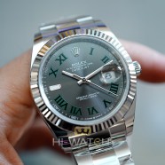 NEW!!! Rolex Datejust 41 Slate Grey Roman (Wimbledon) Dial 41 mm Ref.126334 (NEW Thai AD 01/2022)