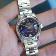 Rolex Datejust Purple Dial Diamond Bezel 31 mm Ref.178344 (เพชรกระจาย เพชร VI) (10/2015)