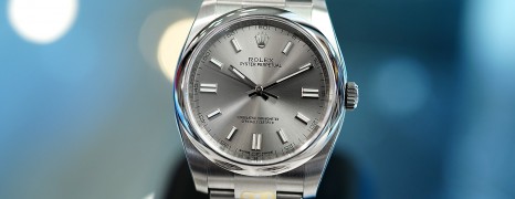 Rolex Oyster Perpetual Grey Stainless Steel Dial 36 mm REF.116000 (10/2019)