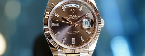 NEW!!! Rolex Day-Date Chocolate Diamond-set Dial Full Everose Gold 40 mm (NEW 02/2022)
