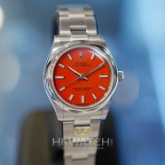 NEW!!! Rolex Oyster Perpetual Coral Red Dial 31 mm Ref.277200 (NEW THAI AD 05/2022)