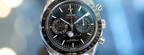 Omega Speedmaster Moonwatch Moonphase Black Dial Chronograph Master Chronometer 44.25 mm (Thai AD 08/2021)