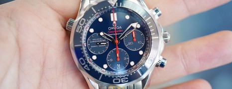 NEW!!! Omega Seamaster Diver 300M Co-Axial Chronograph Blue Ceramic 41.5 mm (NEW Thai AD 05/2022)