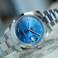 NEW!! Rolex Datejust 41 Azzurro Blue Roman Dial 41 mm Ref.126300 (NEW Thai AD 07/2022)