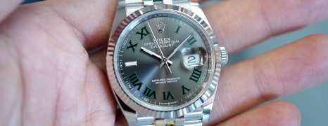 NEW!!! Rolex Datejust Jubilee Slate Grey Roman (Wimbledon) Dial 36 mm Ref.126234 (NEW 08/2022)