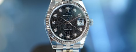 Rolex Datejust Black Com Diamond Boy Size 31 mm REF.178274