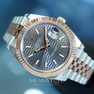 NEW!! Rolex Datejust 41 Everose Rolesor Slate Fluted-Motif Dial 41 mm Ref.126331 (NEW Thai AD 01/2023)