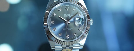 NEW!!! Rolex Datejust 41 White Gold Bezel Grey Dial Diamond 41 mm Ref.126334 (NEW 09/2023)