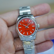 NEW!!! Rolex Oyster Perpetual Coral Red Dial 31 mm Ref.277200 (NEW 12/2021)