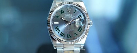 NEW!!! Rolex Datejust Slate Grey Roman (Wimbledon) Dial 36 mm Ref.126234 (NEW 03/2024)