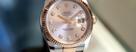 Rolex Datejust Everose Rolesor Pink Gold 18K Diamond Dial 36 mm REF.116231 (Thai AD 04/2016)