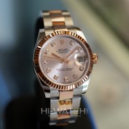 NEW!! Rolex Datejust Everose Rolesor Pink Diamond 31 mm REF.178271 (NEW THAI AD 10/2020)