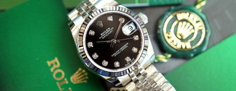 NEW!!! Rolex Datejust Jubilee Black Dial Diamond 31 mm REF.178274 (NEW Thai AD 12/2020)