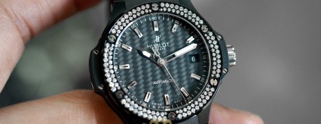 NEW!!! Hublot Big Bang Automatic Diamond Black Carbon Dial 38 mm (NEW 01/2021)