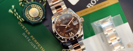 Rolex Datejust Everose Rolesor Chocolate VI Diamond 31 mm REF.178341 (05/2018)