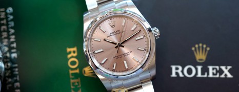 NEW!! Rolex Oyster Perpetual Pink Dial 34 mm Ref.124200 (NEW Thai AD 12/2020)