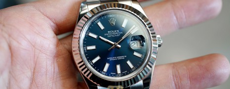 Rolex Datejust II WG Bezel Blue Dial 41 mm Ref.116334 (Thai AD 07/2013)