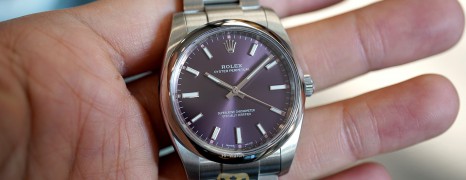 Rolex Oyster Perpetual Purple Dial 34 mm REF.114200 (Thai AD 05/2018)