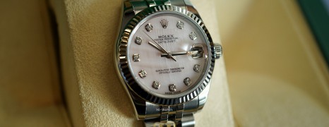 Rolex Datejust Jubilee Pink MOP Dial Diamond 31 mm REF.178274 (01/2017)