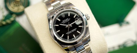 NEW!!! Rolex Datejust Black Index Dial Boy Size 31 mm REF.178240 (NEW Thai AD 01/2021)