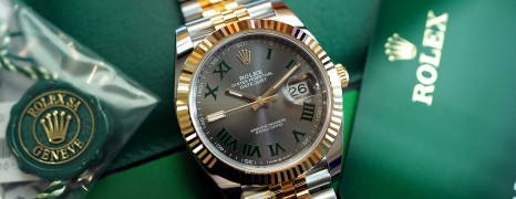 NEW!!! Rolex Datejust 41Jubilee 2K Rolesor Slate Grey Dial (Wimbledon) 41 mm Ref.126333 (NEW Thai AD 03/2021)