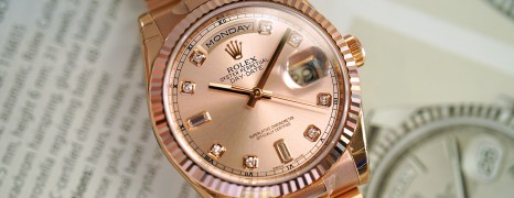 Rolex Day-Date Everose gold Diamond Dial 36 mm Ref. 118235f (08/2013)