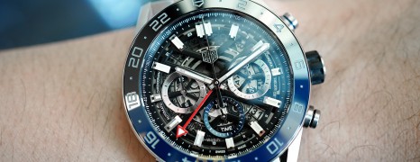 Tag Heuer Carrera Heuer02 GMT Twin Time Chronograph 45 mm Ref.CBG2A1Z (Thai AD 11/2019)