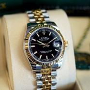 NEW!!! Rolex Datejust 2K Yellow Rolesor Black Dial 31 mm REF.178273 (NEW Thai AD 04/2021)