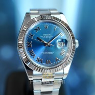 Rolex Datejust II WG Bezel Blue Roman Dial 41 mm Ref.116334 (01/2015)