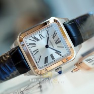 NEW!!! Cartier Santos Dumont 18K Rose Gold Bezel Size Large Ref.W2SA0011(New Thai AD 06/2021)