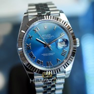 NEW!! Rolex Datejust 41 WhiteGold Bezel Blue Roman Dial 41 mm Ref.126334 (NEW Card Thai AD 07/2021)