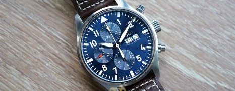 IWC Pilot’s Watch 377714 Automatic Chronograph Blue Dial Edition “Le Petit Prince” 43 mm (11/2018)