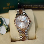 NEW!! Rolex Datejust Everose Rolesor Silver Diamond Dial 31 mm REF. 278341RBR (Thai AD New 10/2021)