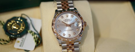 NEW!! Rolex Datejust Everose Rolesor Silver Diamond Dial 31 mm REF. 278341RBR (Thai AD New 10/2021)