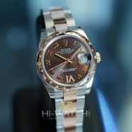 Rolex Datejust Everose Rolesor Chocolate VI Diamond 31 mm REF.178341 (12/2013)