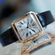 NEW!!! Cartier Santos Dumont 18K Rose Gold Bezel Size Large Ref.W2SA0011(New Thai AD 11/2021)