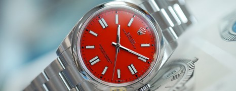 Rolex Oyster Perpetual Coral Red Dial 41 mm REF.124300 (06/2021)